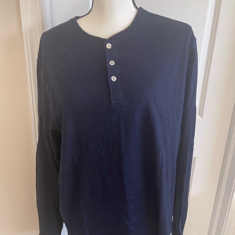 Navy Henley, Men’s XL NWOT